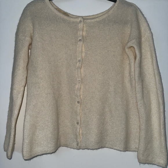 Sézane Gaspard Cream Cardigan - Picture 2 of 5